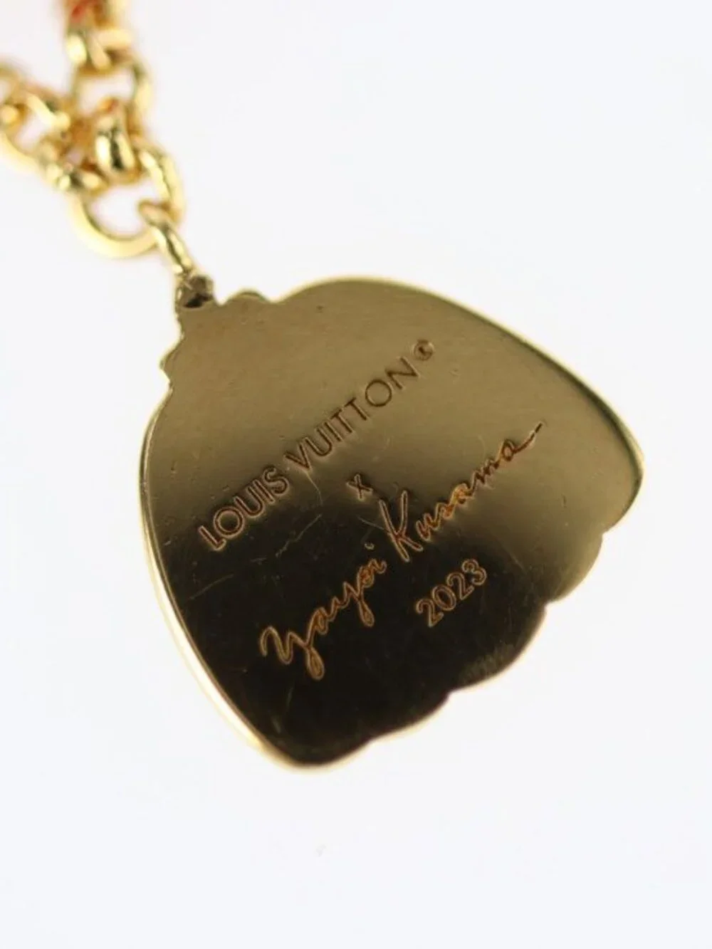 Louis Vuitton Bracelet Iconic Infinity Dot M0970 a Metal Gold Red - Picture 5 of 8